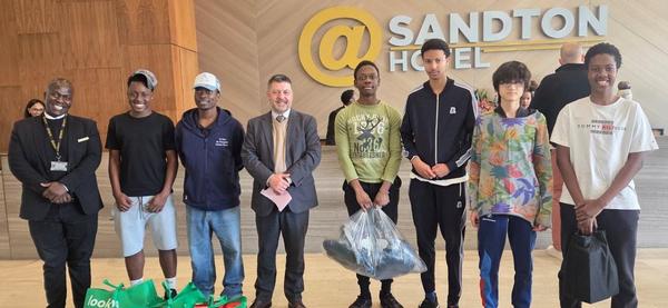@Sandton Hotel supports local community through Mandela Day shoe drive