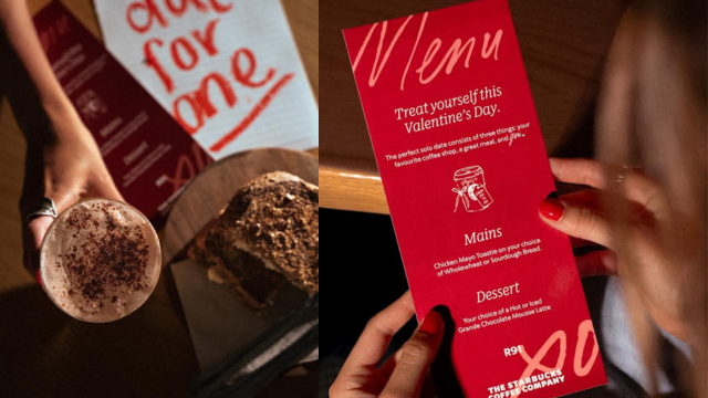 This Valentine's Day, Starbucks is inviting you to take yourself on a date
