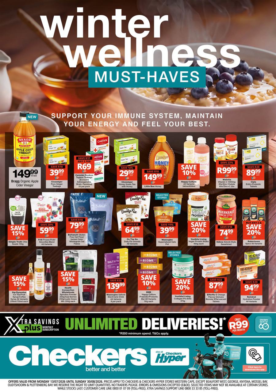 Checkers Western Cape : Winter Wellness (13 July - 30 August 2026)