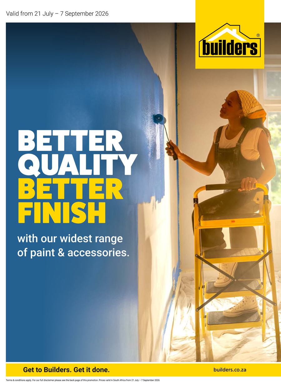 Builders : Better Quality, Better Finish (21 July - 07 September 2026)