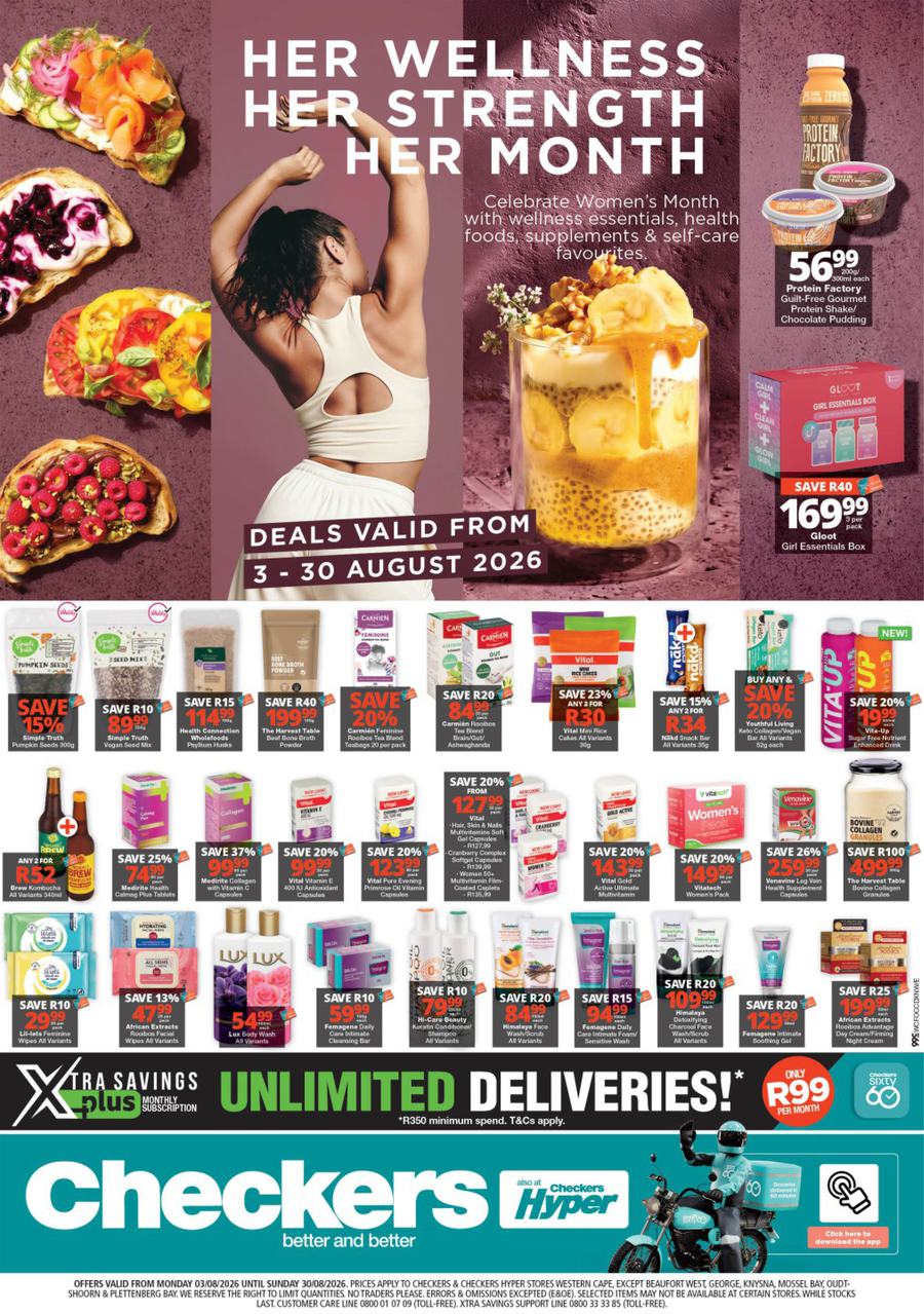 Checkers Western Cape : Her Wellness, Her Strength, Her Month (03 August - 30 August 2026)