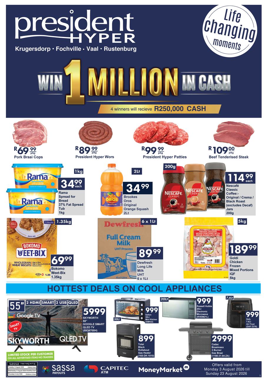 President Hyper : Win 1 Million In Cash (03 August - 23 August 2026)