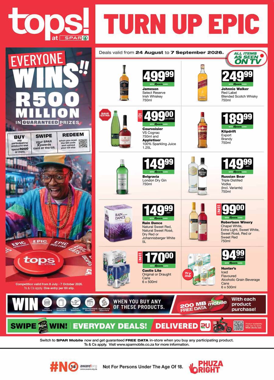 TOPS at SPAR : Turn Up Epic (24 August - 07 September 2026)