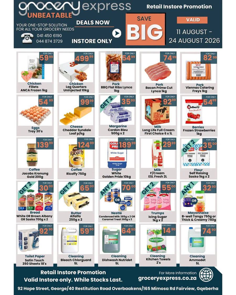 The Grocery Express : Save Big (11 August - 24 August 2026)