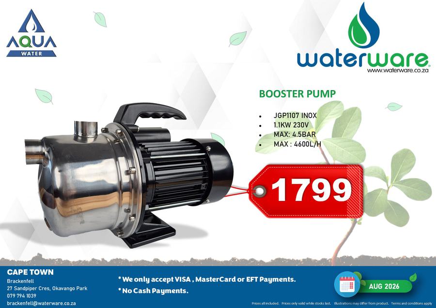Waterware Western Cape : Specials (01 August - 31 August 2026)