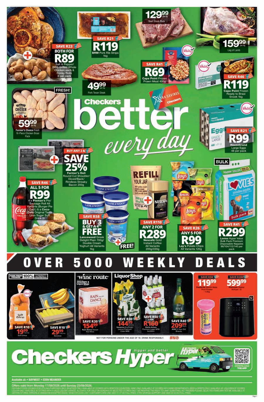 Checkers Hyper Eastern Cape : Better Everyday (17 August - 23 August 2026)
