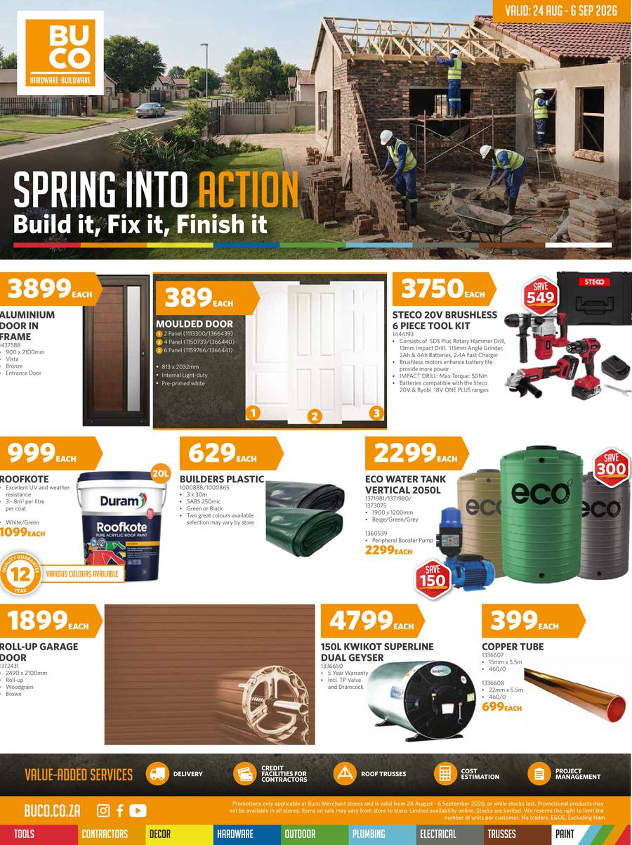 BUCO : Spring Into Action (24 August - 06 September 2026) - Merchant