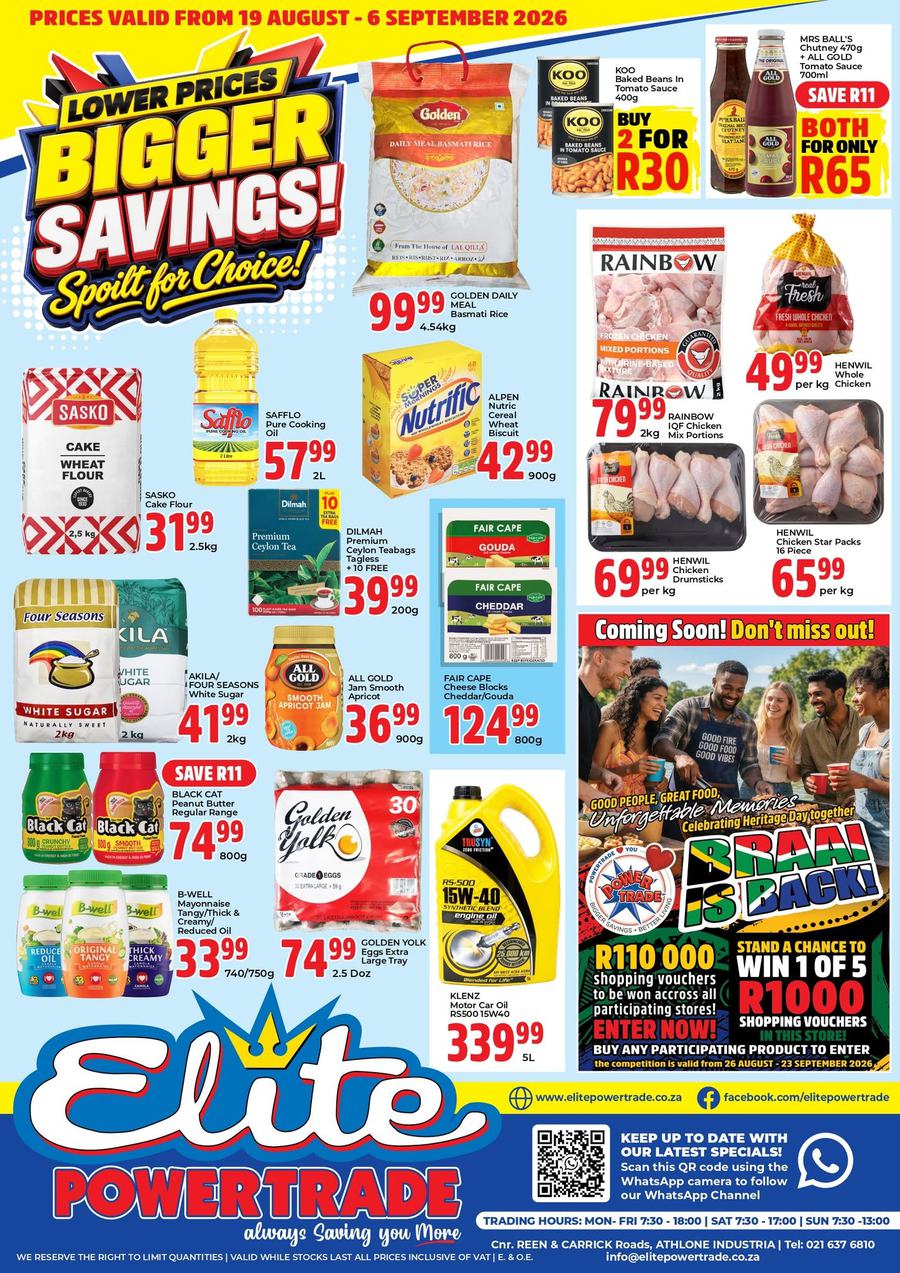 Elite Power Trade Cash & Carry : Bigger Savings (19 August - 06 September 2026)