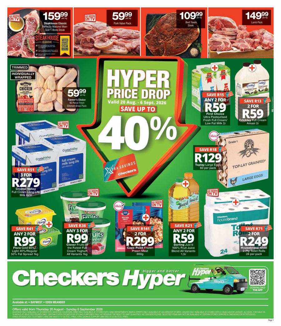 Checkers Hyper Eastern Cape : Hyper Price Drop (20 August - 06 September 2026)