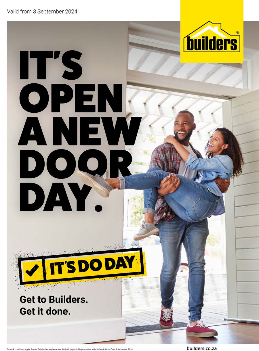 Builders : It's Open A New Door Day (Request Valid Dates From Retailer) - Page 1