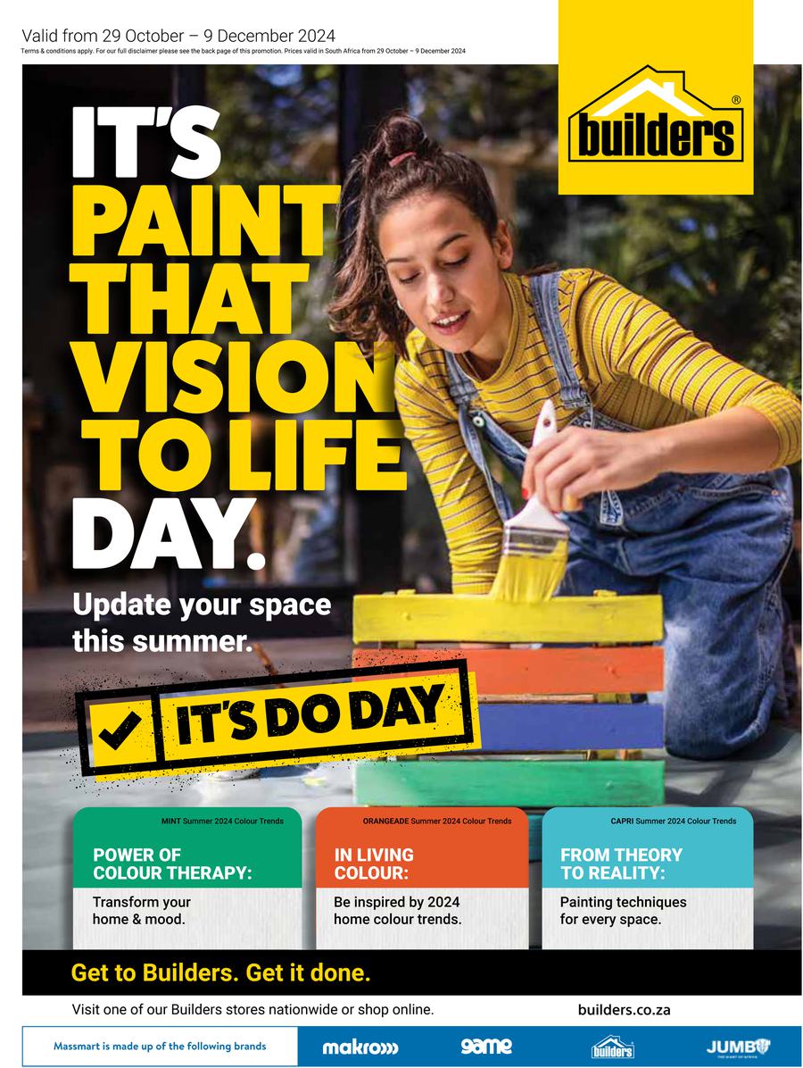 Builders : It's Paint That Vision To Life Day (29 October - 09 December 2024) - Page 1
