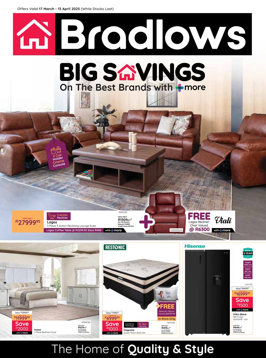 Bradlows : Big Savings (17 March - 13 April 2025) - Page 1