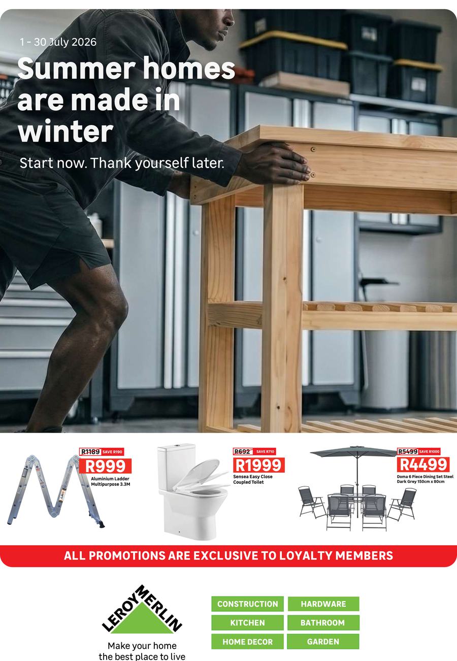 Leroy Merlin : Summer Homes Are Made In Winter (01 July - 30 July 2026) - Page 1