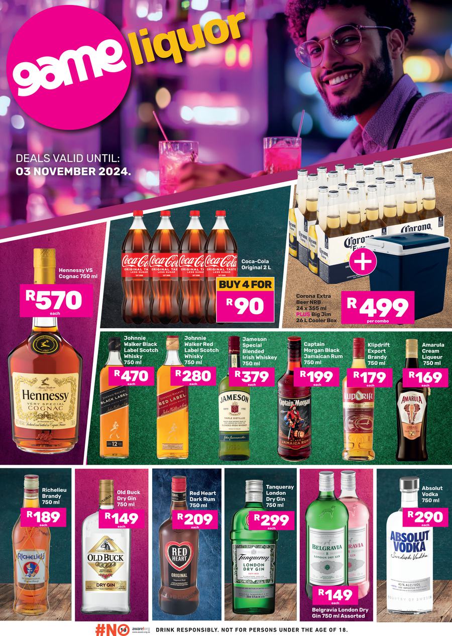 Game Liquor : Specials (21 October - 03 November 2024) - Page 1