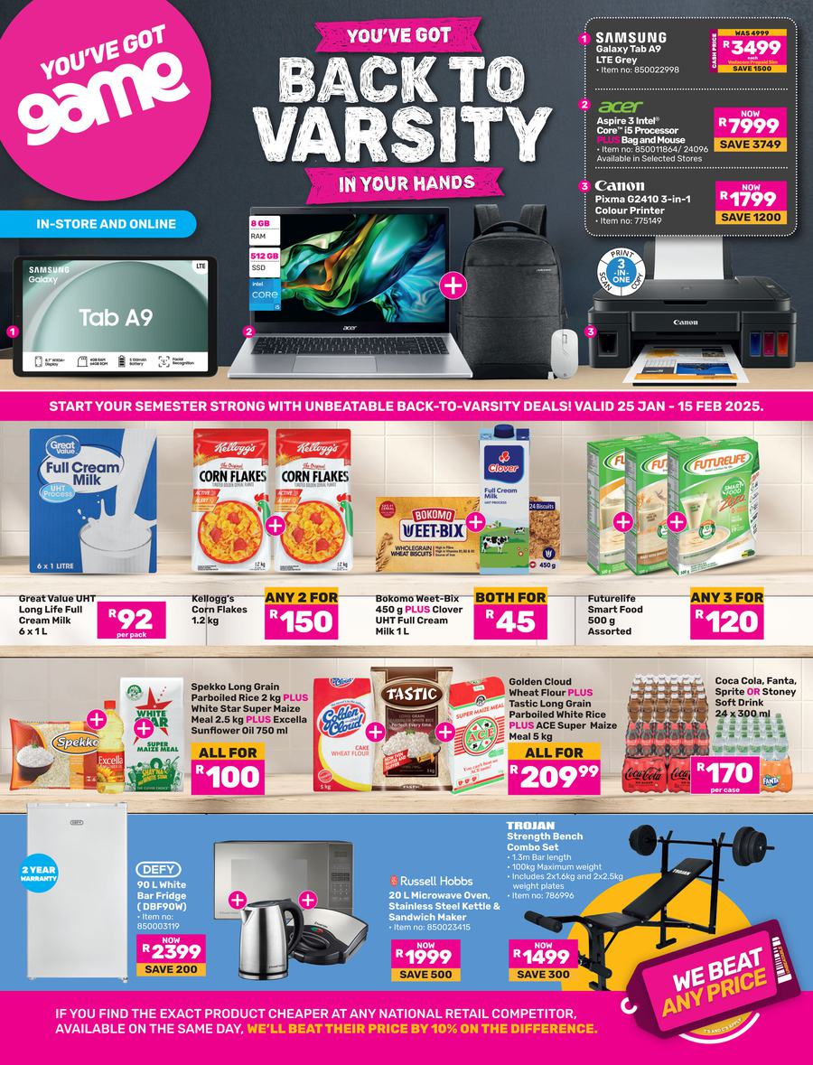 Game : Back To Varsity (25 January - 15 February 2025) - Page 1