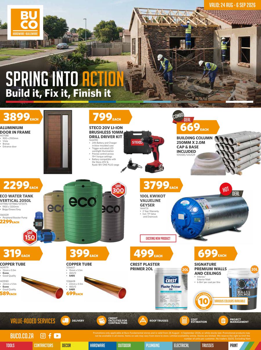 BUCO Inland : Spring Into Action (24 August - 06 September 2026)