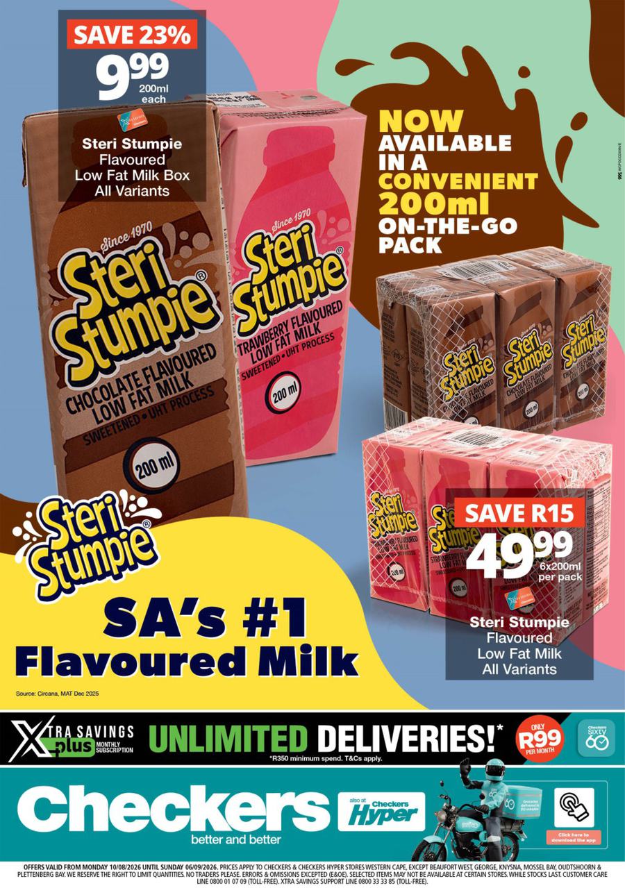Checkers Western Cape : Steri Stumpie Promotion (11 August - 06 September 2026)