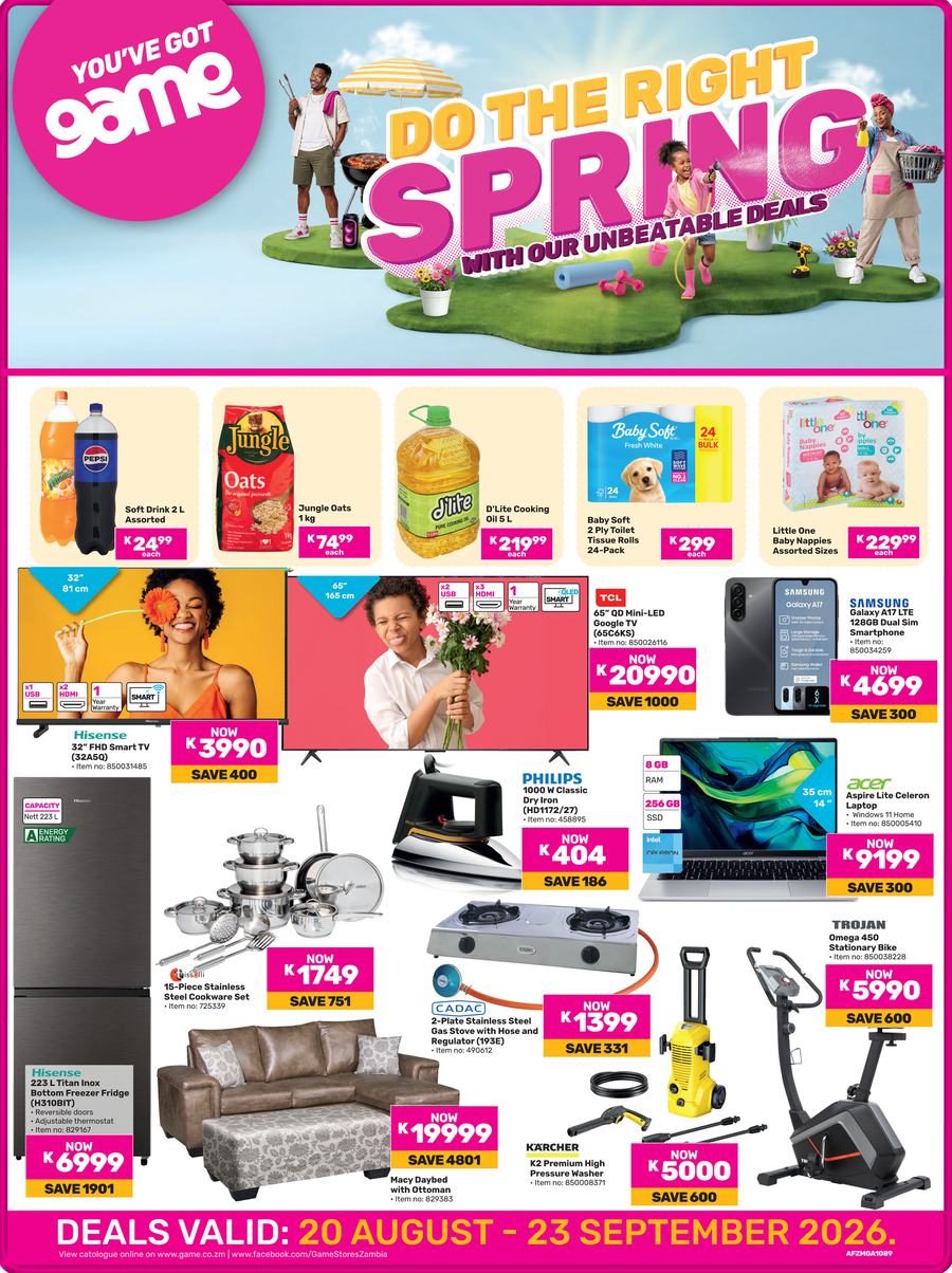 Game Zambia : Do The Right Spring (20 August - 23 September 2026)